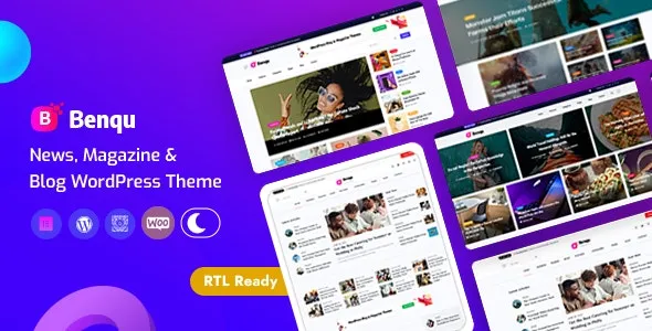 Benqu v1.1.2 - News Magazine WordPress Theme