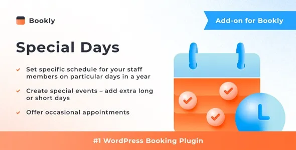 Bookly Special Days (Add-on) v5.1