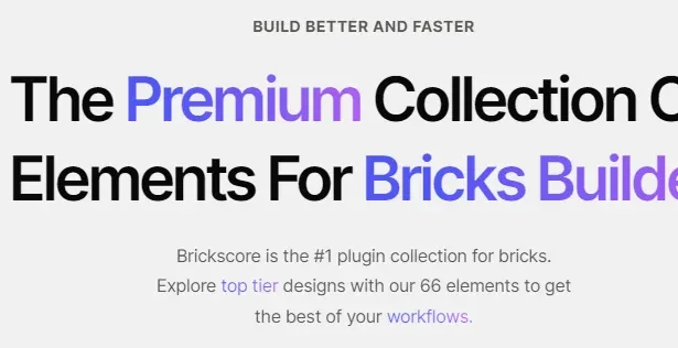 Brickscore Premium Collection of Elements