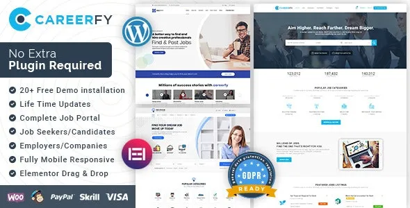 Careerfy - Job Board WordPress Theme Free Download