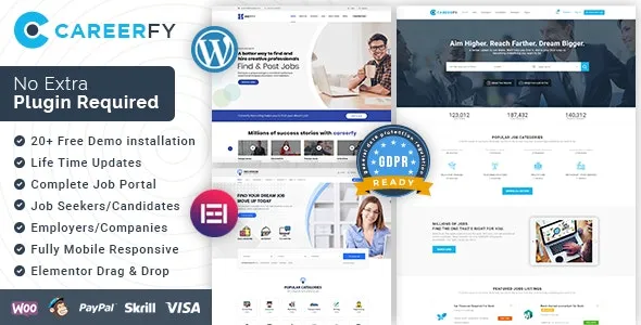 Careerfy v9.5.6 - Job Board WordPress Theme