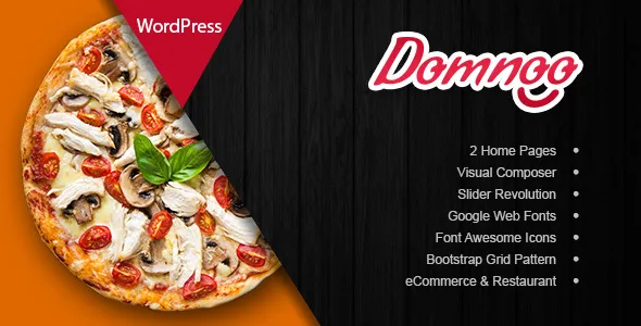 Domnoo v1.38 - Pizza & Restaurant WordPress Theme