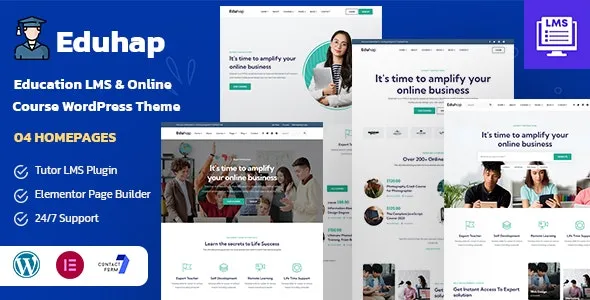 Eduhap v1.6 - Education LMS WordPress Theme