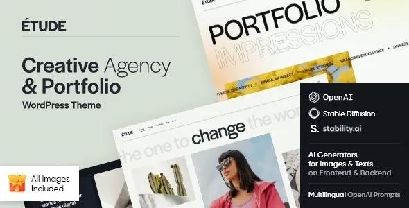 Etude v1.0 - Creative Agency & Portfolio WordPress Theme