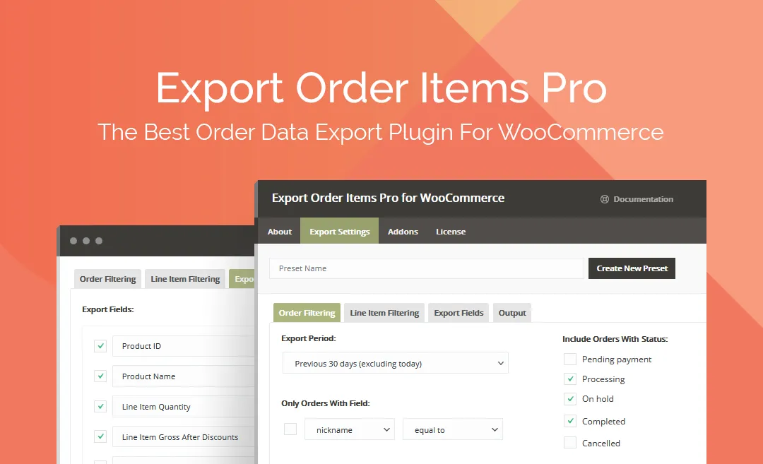 Export Order Items Pro for WooCommerce v2.1.31