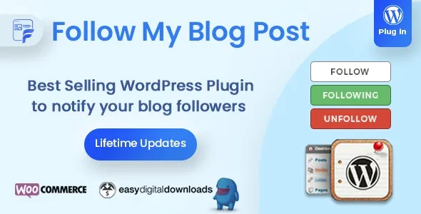 Follow My Blog Post v2.2.2 - WordPress / WooCommerce Plugin