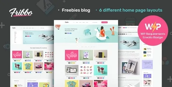 Fribbo v1.0.8 - Freebies Blog WordPress Theme