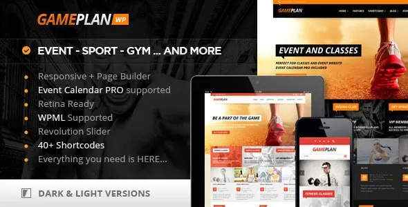 Gameplan Download - Event and Gym Fitness Theme