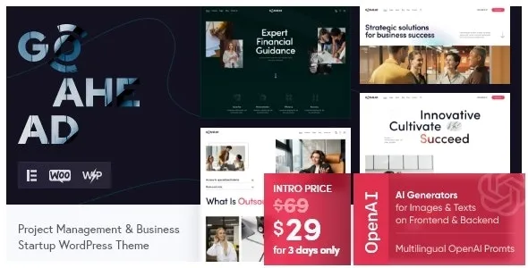 GoAhead v1.0 - Business Startup WordPress Theme