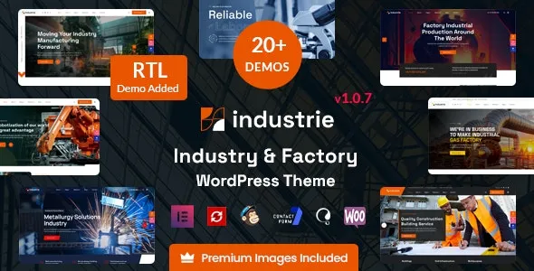 Industrie v1.0.7 - Factory & Industry WordPress Theme