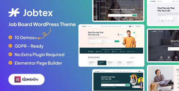 Jobtex v1.2.6 – Job Board WordPress Theme