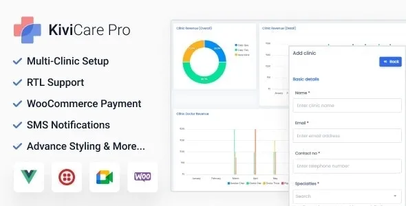 KiviCare Pro v2.3.0 - Clinic & Patient Management System EHR (Add-on)