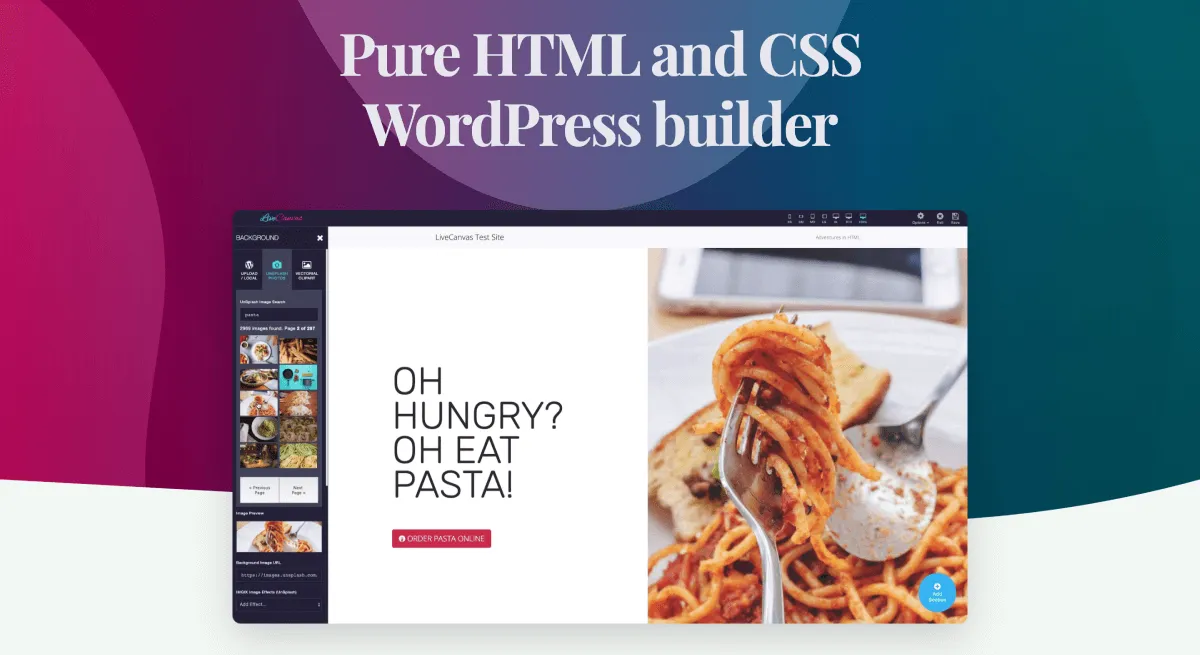 LiveCanvas v3.12.1 - Pure HTML and CSS WordPress builder