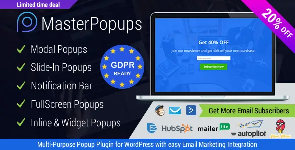 Master Popups v3.9.0 - Popup Plugin for Lead Generation