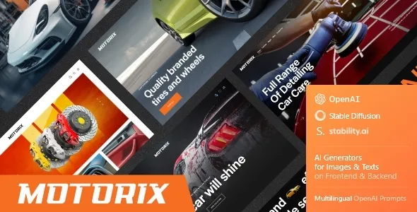 Motorix v1.0 - Car Repair, Shop & Detailing WordPress Theme