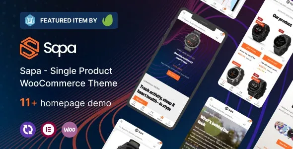 Sapa v1.1.0 - Product Landing Page WooCommerce Theme