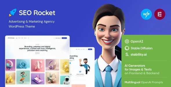 Seo Rocket v2.8 - Advertising & Marketing WordPress Theme