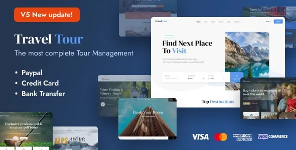 Travel Tour v5.1.9 - Tour Booking, Travel Booking Theme