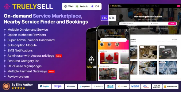 TruelySell v2.3.4 - Multi Vendor Online Service Booking Marketplace - nulled