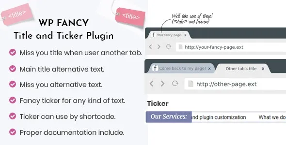 WP Fancy Title and Ticker WordPress Plugin Download Gratis