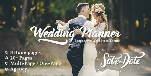 Wedding Planner WordPress Theme v6.3 - Responsive