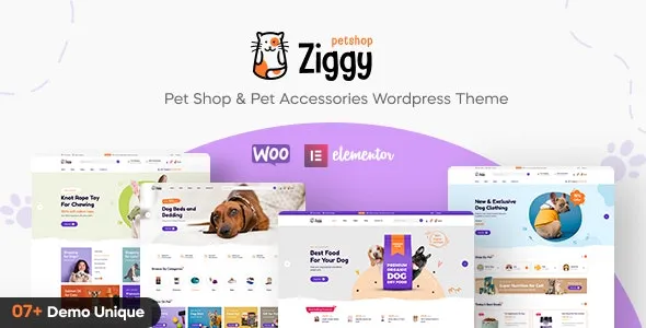 Ziggy v1.2.2 - Pet Shop WordPress Theme