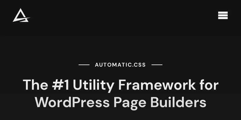 Automatic.css v3.0.0 - The #1 Utility Framework for WordPress Page Builders